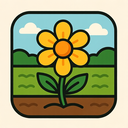 icon_agriculture_flower_organic icon preview