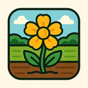 icon_agriculture_flower_vector icon preview