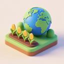 icon_agriculture_globe_3d_isometric icon preview