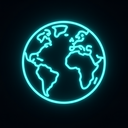 icon_agriculture_globe_neon icon preview
