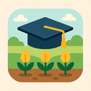 icon_agriculture_graduation_cap_flat_pastel icon preview