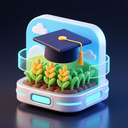 icon_agriculture_graduation_cap_futuristic icon preview
