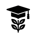 icon_agriculture_graduation_cap_monochrome icon preview