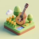 icon_agriculture_guitar_3d_isometric icon preview