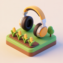 icon_agriculture_headphones_3d_isometric icon preview
