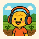 icon_agriculture_headphones_cartoon icon preview