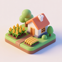 icon_agriculture_house_3d_isometric icon preview