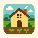 icon_agriculture_house_flat_design icon preview