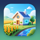 icon_agriculture_house_futuristic icon preview