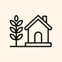 icon_agriculture_house_line_art icon preview