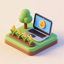 icon_agriculture_laptop_3d_isometric icon preview