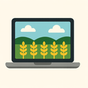 icon_agriculture_laptop_flat_design icon preview