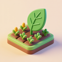 icon_agriculture_leaf_3d_isometric icon preview