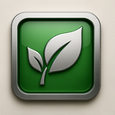 icon_agriculture_leaf_metallic icon preview
