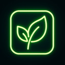 icon_agriculture_leaf_neon icon preview