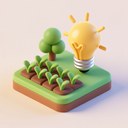 icon_agriculture_light_bulb_3d_isometric icon preview