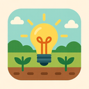 icon_agriculture_light_bulb_flat_pastel icon preview