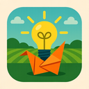 icon_agriculture_light_bulb_origami icon preview