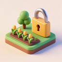icon_agriculture_lock_3d_isometric icon preview