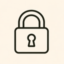 icon_agriculture_lock_minimal_outline icon preview