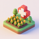 icon_agriculture_medical_cross_3d_isometric icon preview