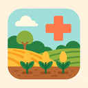 icon_agriculture_medical_cross_flat_pastel icon preview