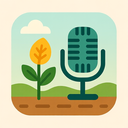 icon_agriculture_microphone_flat_pastel icon preview