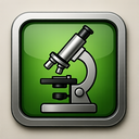 icon_agriculture_microscope_metallic icon preview