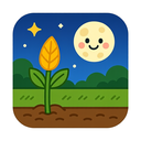 icon_agriculture_moon_cartoon icon preview