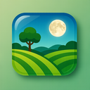 icon_agriculture_moon_glassy icon preview