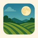 icon_agriculture_moon_thin icon preview