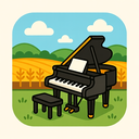 icon_agriculture_piano_cartoon icon preview