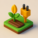 icon_agriculture_plug_3d_isometric icon preview