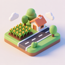 icon_agriculture_road_3d_isometric icon preview