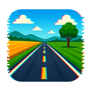 icon_agriculture_road_digital_glitch icon preview