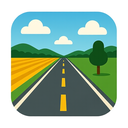icon_agriculture_road_flat_design icon preview