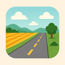 icon_agriculture_road_flat_pastel icon preview