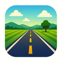 icon_agriculture_road_gradient icon preview