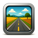 icon_agriculture_road_metallic icon preview