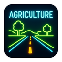 icon_agriculture_road_neon icon preview