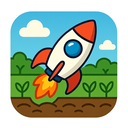 icon_agriculture_rocket_cartoon icon preview