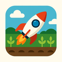 icon_agriculture_rocket_flat_design icon preview