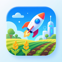 icon_agriculture_rocket_futuristic icon preview