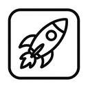 icon_agriculture_rocket_monochrome icon preview