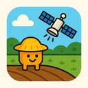 icon_agriculture_satellite_cartoon icon preview