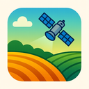 icon_agriculture_satellite_gradient icon preview