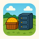 icon_agriculture_server_cartoon icon preview