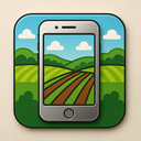 icon_agriculture_smartphone_metallic icon preview
