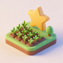 icon_agriculture_star_3d_isometric icon preview