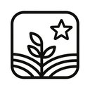 icon_agriculture_star_monochrome icon preview